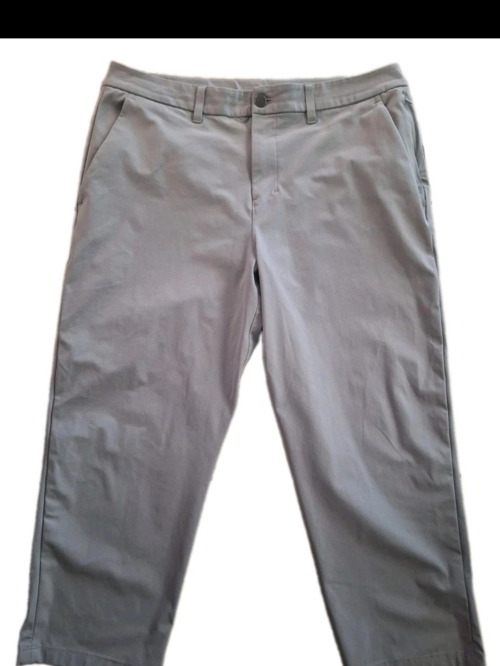Lululemon Men's ABC Classic Fit Trouser Pant 34 Gray Warpstreme Chino Commission